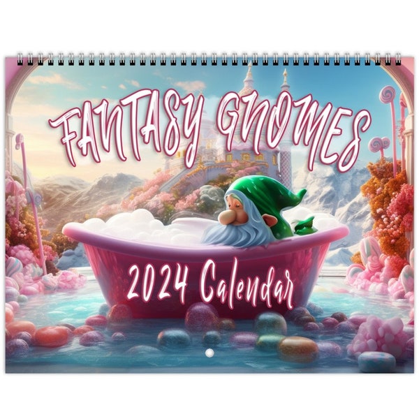 2024 Fantasy Wall Calendar Etsy