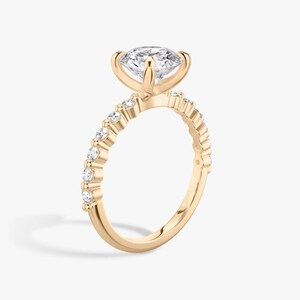 1.74 CT. T.W. Single Shared Prong Ring | Round Brilliant Lab-Grown Diamond | Ideal/Excellent Cut | 10K, 14K, 18K Rose Gold | IGI Certified