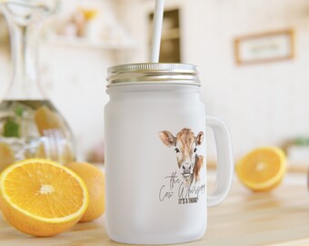 Cow Mason Jar - Etsy
