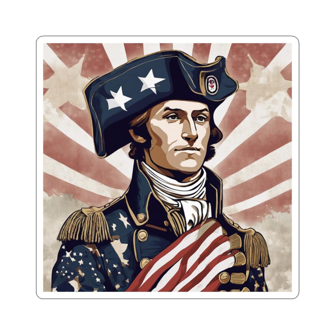 Revolutionary Sticker Revolutionary War Soldier Sticker: Patriotic USA Decor - Etsy