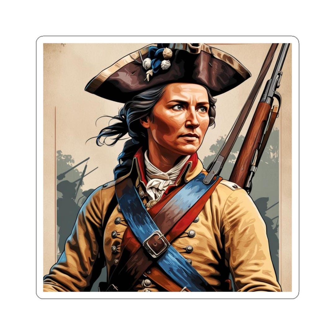 Revolutionary Sticker Revolutionary War Patriot Sticker: Vintage Female Portrait Decal - Etsy