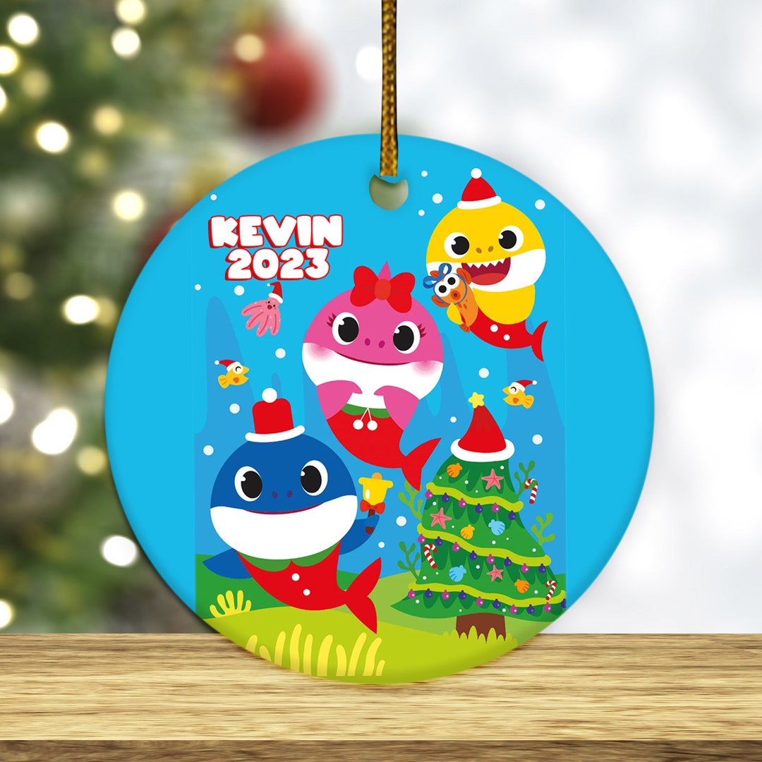Baby Shark Christmas Ornament Baby Shark Family Ornament 1st - Etsy