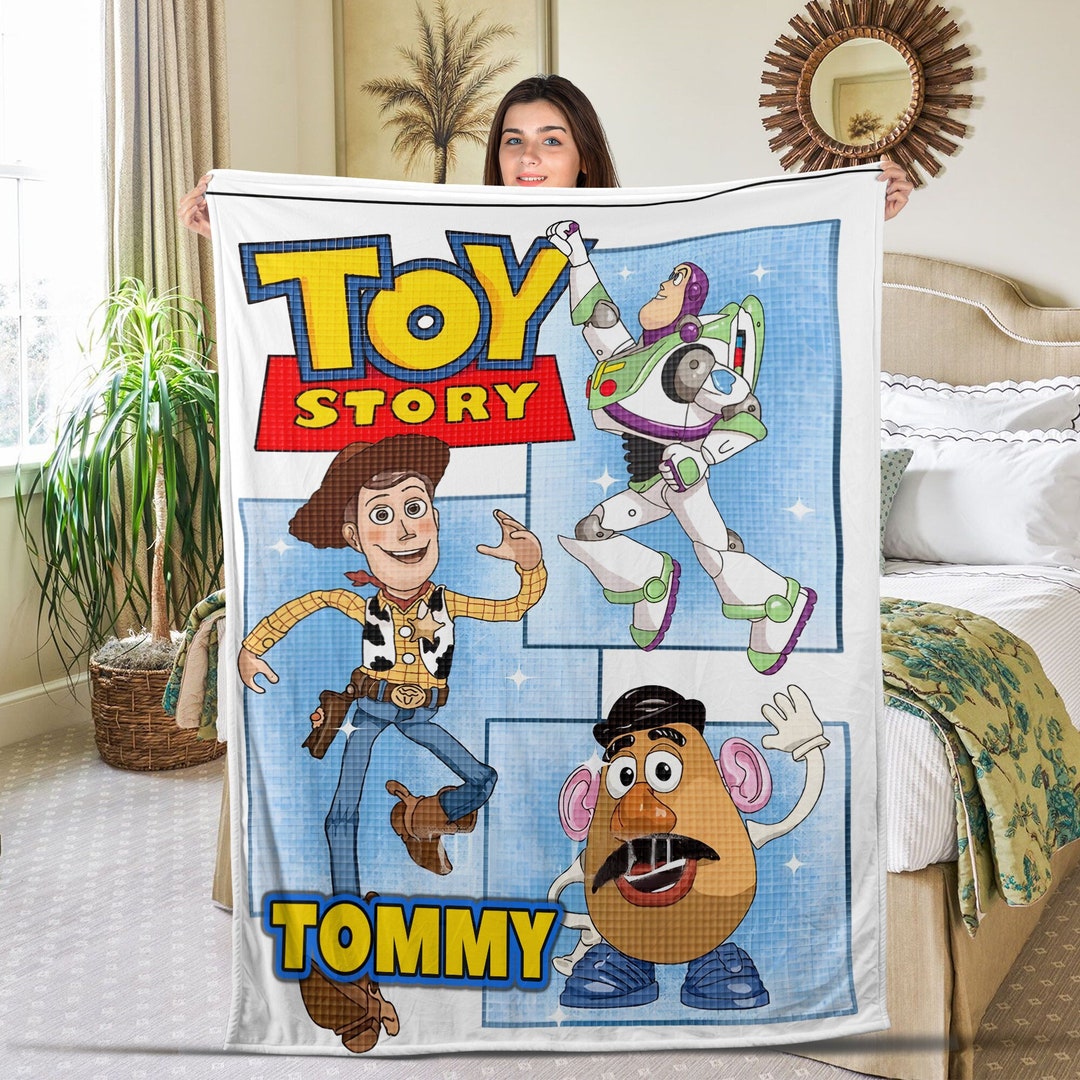 Personalized Toy Story Blanket Toy Story Characters Blanket Etsy