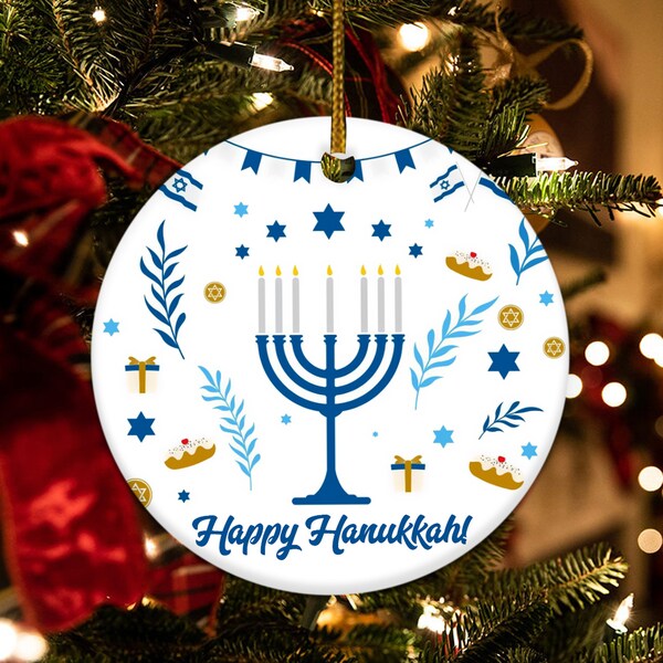 Hanukkah bush ornaments