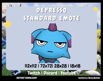Depresso Palworld Emote: Twitch, Discord, Youtube (Instant Download)