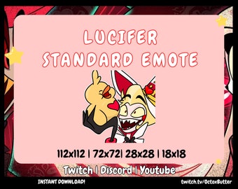 Lucifer Duck Emote: Hazbin Hotel Twitch/Discord/Youtube (Instant Download)