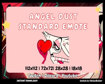 Angel Dust Heart Twitch Emote: Hazbin Hotel (Instant Download)