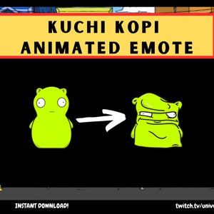 Kuchi Kopi Animated Emote: Twitch/Discord/Youtube (Instant Download)