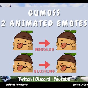 Gumoss 2 Animated Twitch Emotes | Palworld Emote | Discord Emote | Youtube Emote