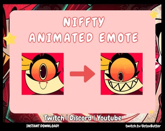 Niffty Animated Hazbin Hotel Emote (Instant Download)