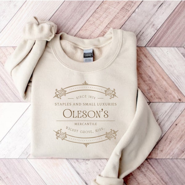 Literary Sweatshirt, Gift for Book Lover, Little House on the Prairie Sweater, Oleson's Mercantile Sweater