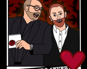 MATTE STICKER: Taskmaster - Best Friends 4ever Greg & Alex Sticker