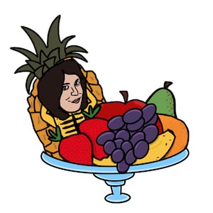 MATTE STICKER: Aufgabemaster - Camouflaged Noel Fielding Sticker.