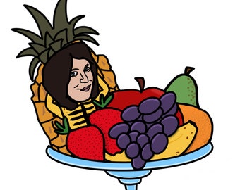 PEGATINA MATE: Taskmaster - Pegatina camuflada de Noel Fielding.