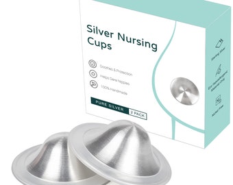 Silver Nursing Cups, Breastfeeding Essentials, Breast Care for Nursing Mothers