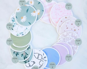 Reusable Nursing Pads, Bamboo Breastfeeding Pads for New Mum, Baby Shower, Breastfeeding Essentials