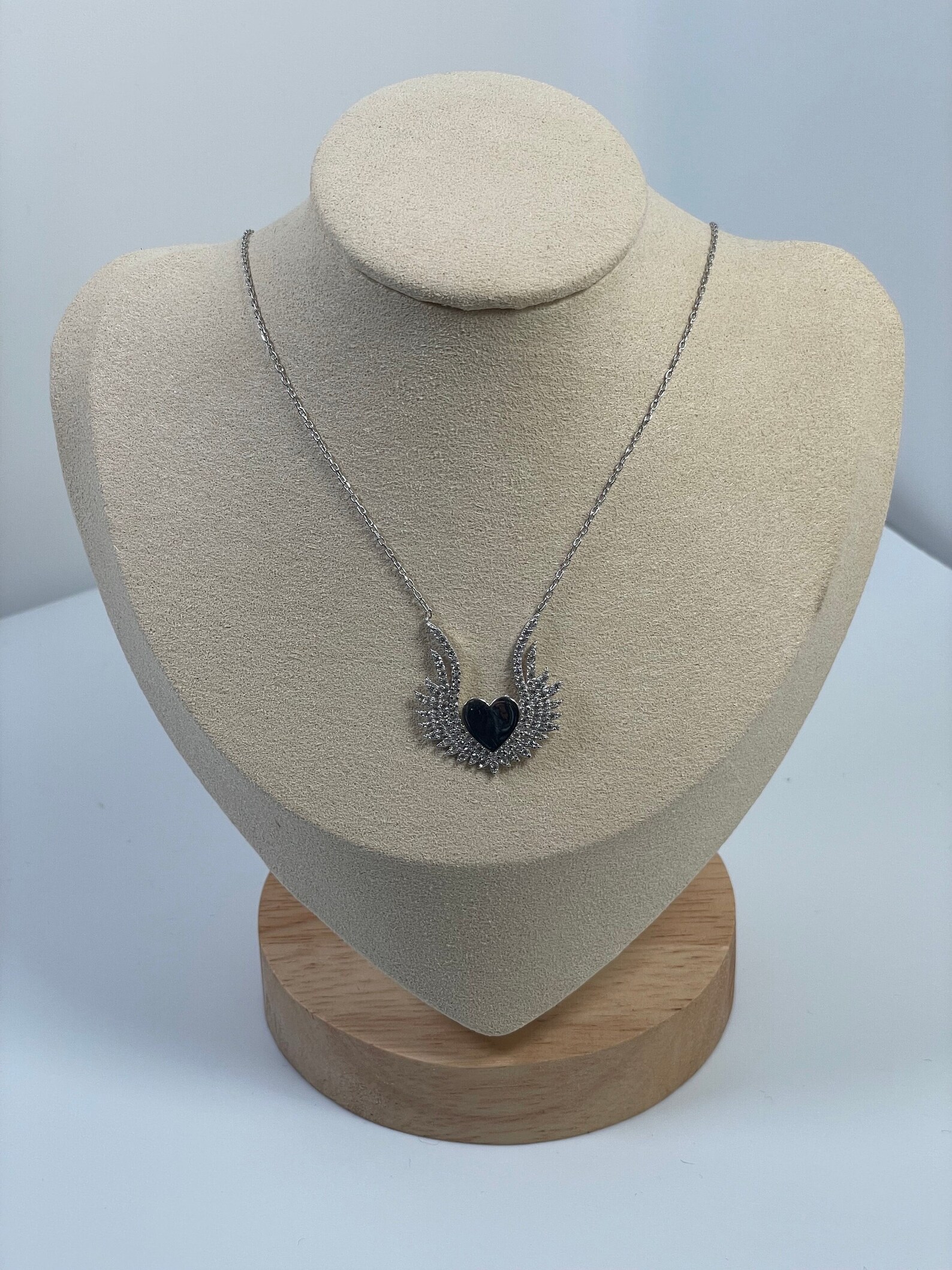 Mini Heart With Wings Necklace