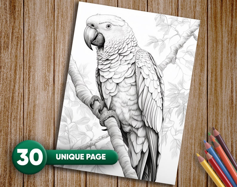 10 Unique Animal Grayscale Coloring Pages for Adults: Unwind and Unleash Your Creativity