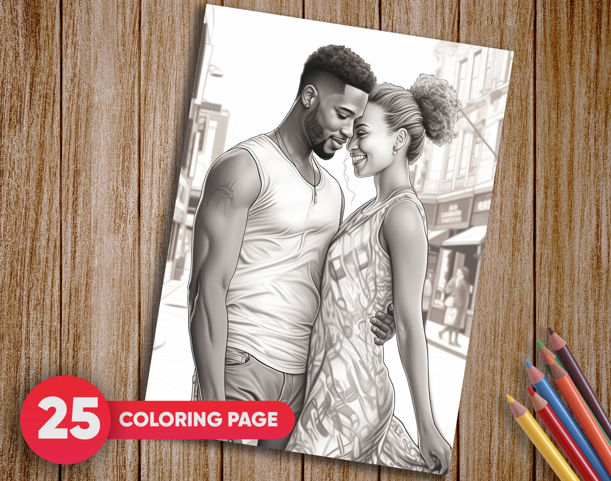 25 Fall in Love Black Couple Coloring - Il Fullxfull.5241060353 Sxbq 