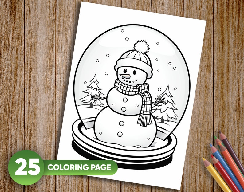 25 Christmas for Preschool Kids, Grayscale Coloring Pages, in JPG/PDF ...