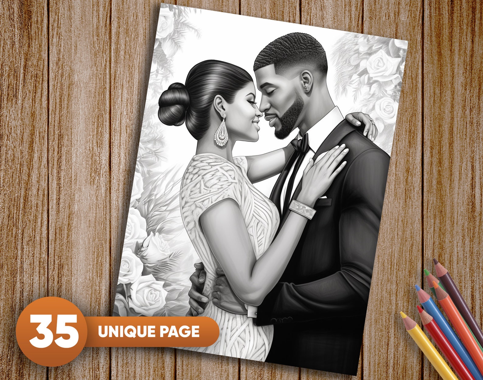 35 Wedding Black Couple Coloring - Il 1588xN.5441931487 K9q8 