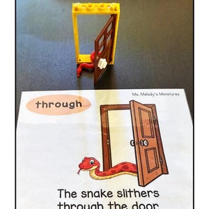 Spatial Concept Preposition Mini Object Kit Interactive Hands On Learning Slp Homeschool Montessori Location In Front Behind Through Under