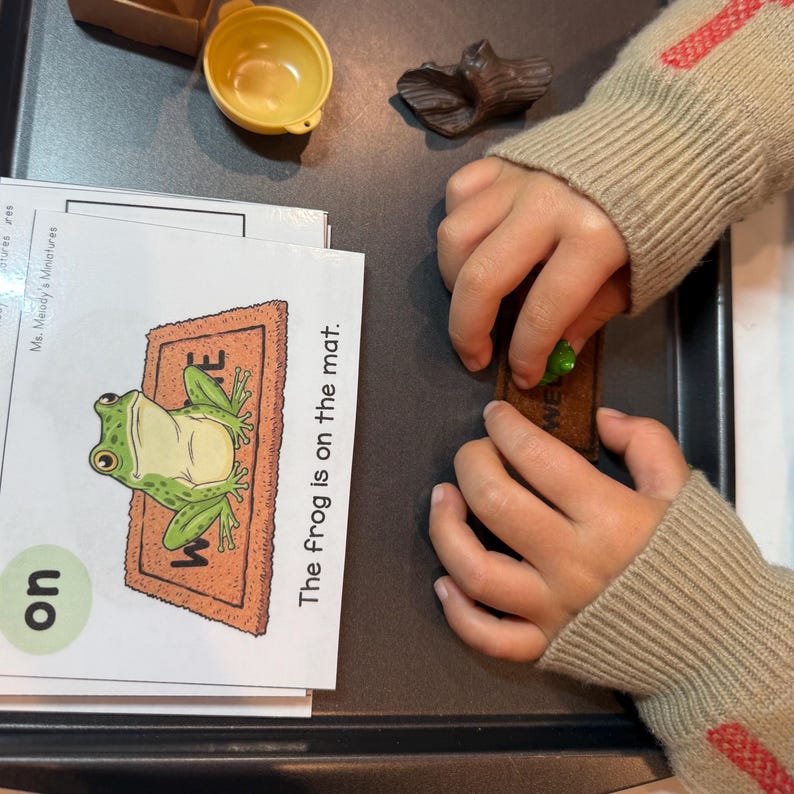 Spatial Concept Preposition Mini Object Kit Interactive Hands On Learning Slp Homeschool Montessori Location Task Box Above Below On Under image 8