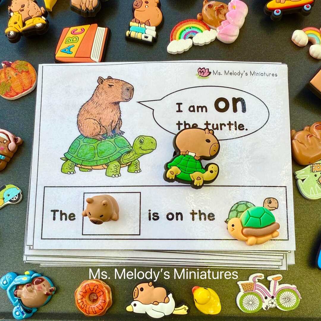 Spatial Concept “on” Preposition Mini Object Set Interactive Hands on ...