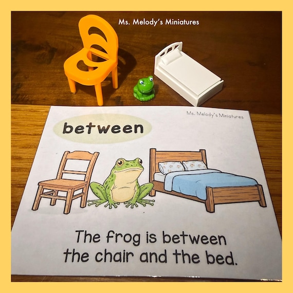 Spatial Concept Preposition Mini Object Kit Interactive Hands On Learning Slp Homeschool Montessori Location Task Box Above Below On Under