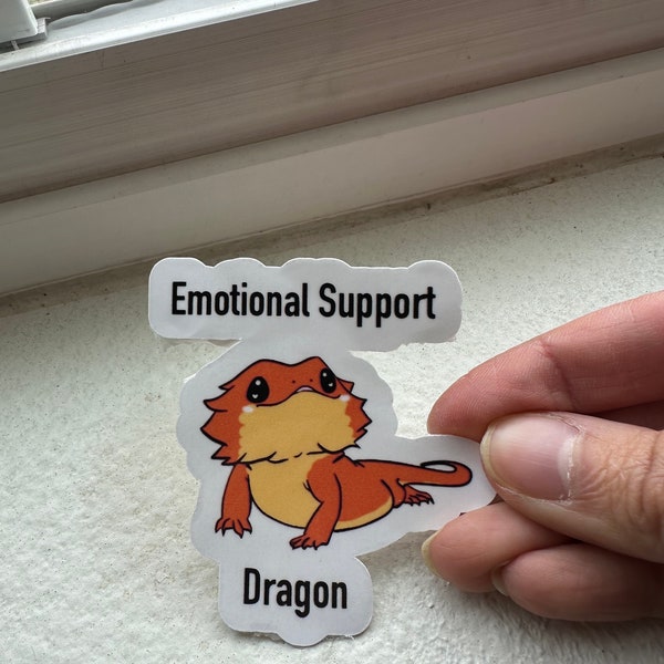 Emotional Support Bearded Dragon  sticker