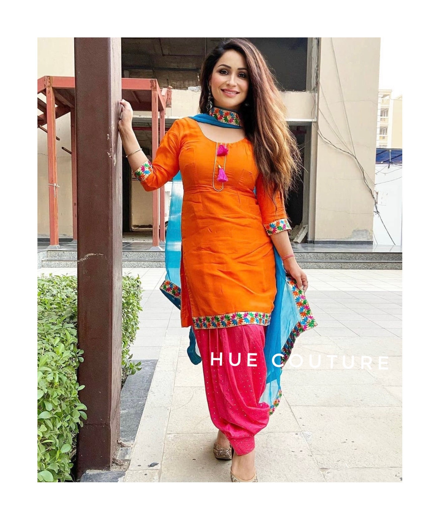 Surkh Traditional Designer Orange Suit Set for Women Online – UrbanStree