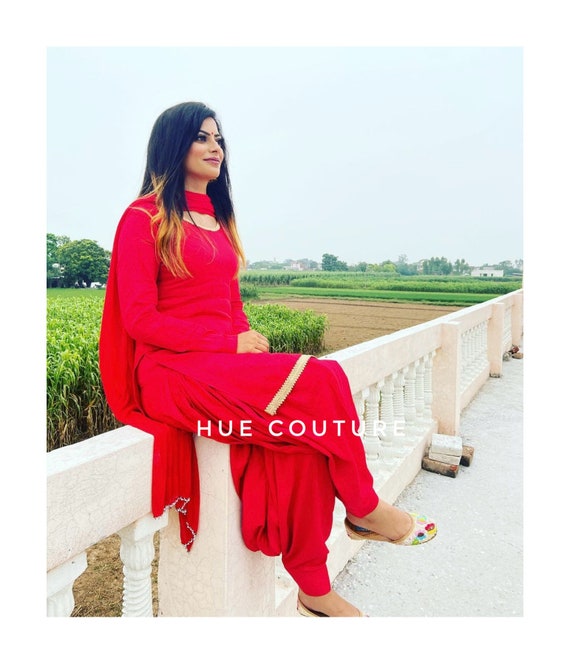 Punjabi Suits | Trending Suits For Girls | Red - Fashion Doctorz