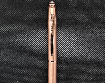 Copper Pen Studded with Small Swarovski Crystal - Perfect Gift