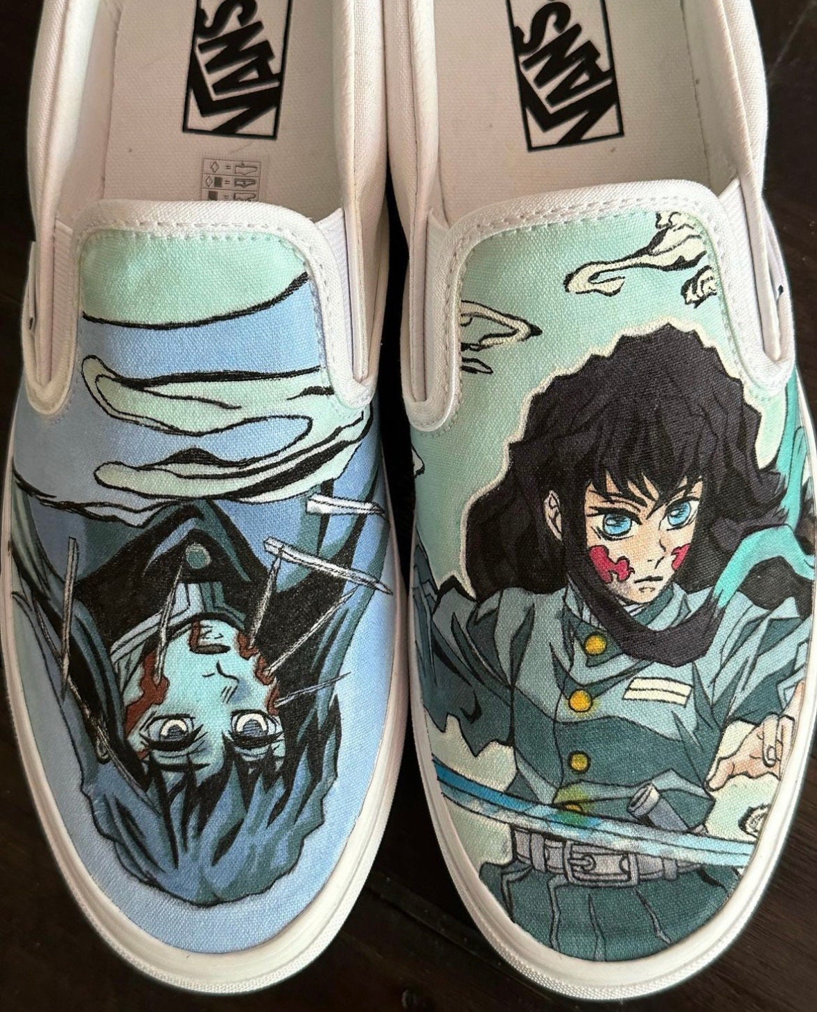 Demon Slayer Muichiro Tokito Custom Anime Skate Shoes