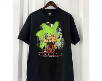 Vintage 2006 WWE Vengeance T Shirt DX Reunion Shawn Michaels Triple H Large Y2K
