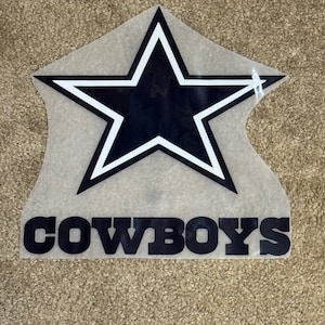 (2) Dallas Cowboys Vintage Embroidered Iron On Patches Patch Lot 3” X 3 &  4”X2.5
