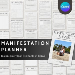 Manifestation Planner | Law of attraction planner | LOA | Manifesting | Goodnotes | Notability | Self Care Planner