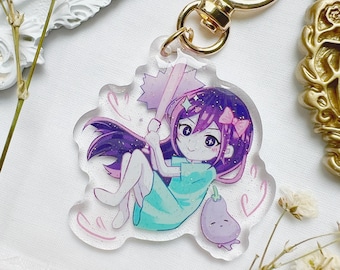 Aubrey Keychain | OMORI | 2 Inch Glitter Epoxy Charm