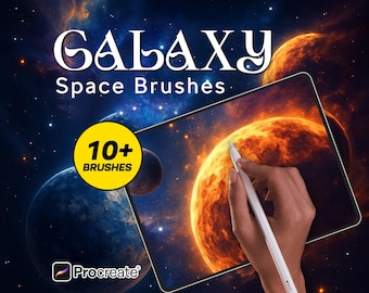 Procreate Galaxy Brushes: Space & Cosmic Stamps (Pinselset)