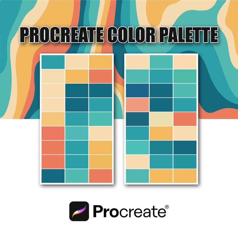 2025 Procreate Color Palettes, Swatches for Procreate, Instant Download ...