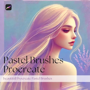 Pastel Procreate Brush Set: Chalky Texture, Sketching (Digital Download)