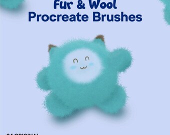 Realistic Fur & Wool Procreate Brushes: Animal Texture Set (PDF Guide)