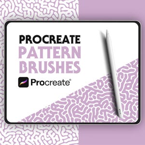 Procreate Pattern Brushes: 5 Organic Texture Brushes (.brush set)