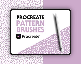 Procreate Musterbürsten: 5 Organische Strukturbürsten (.brush set)