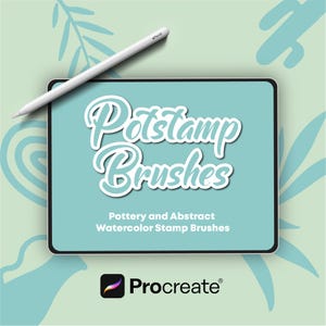 Pottery Stamp Brush Set: 55+ Procreate Illustration Brushes (Digital Download)