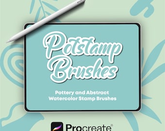 Keramik Stempel Pinsel Set: 55+ Procreate Illustrations Pinsel (Digitaler Download)