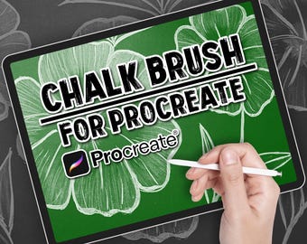 Procreate Chalk Brush Set: Texturierte Illustration & Lettering (Digitaler Download)