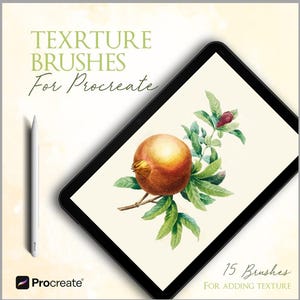 15 Texture Brushes for Procreate: Vintage Art Brushset