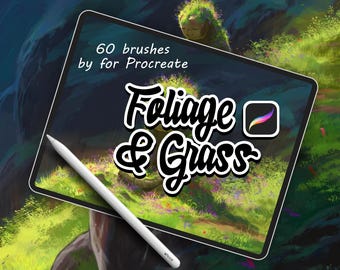 Foliage Procreate Pinselset: 60 Naturpinsel (Digitaler Download)