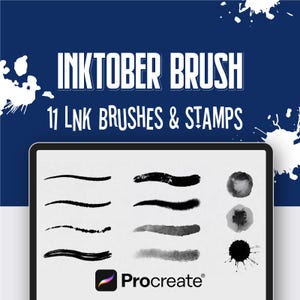 11 Ink Brushes For Procreate, Alcohol Markers Procreate, Line Art Procreate Brushes, Ink Brush Set For Procreate, Pencil Brushes Procreate